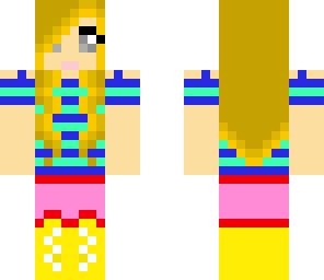 casual bright-colour girl