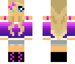 cute purple girl