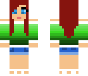 cute red-head with white sandals