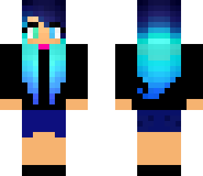 bluehaired girl