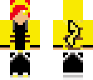 pikachu with red hair
