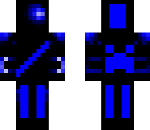 blue space suit