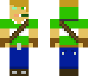 green t-shirt