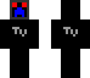 creeper in tv red and blue