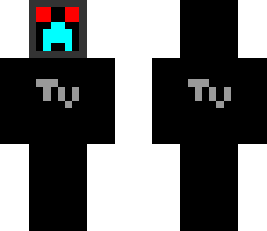 creeper in tv red and blue