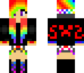 rainbow dj girl reedited
