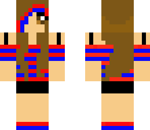 cute girl red and blue