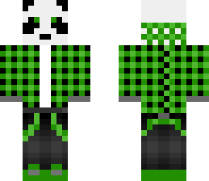 plaid panda green - final