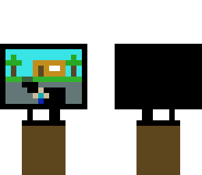 tv with a house on