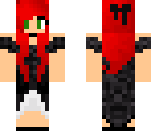 mopey- red haired goth scene girl