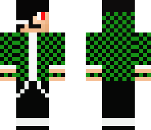 emo gamer in green