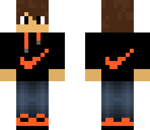 orange nike boy