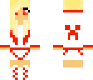 cute red creeper girl