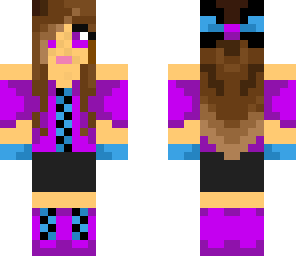 purple goth girl