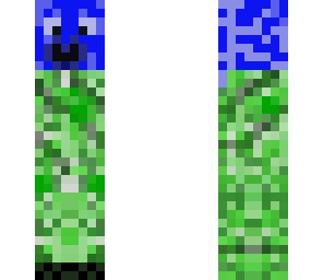 unfinished funny blue creeper