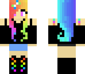 rainbow girl edit