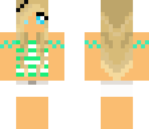 mint green girl