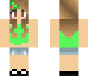 green summer girl