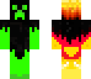 creeper on fire