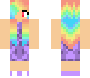 rainbow haired girl