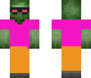 pink and orange zombie