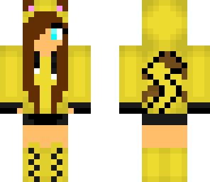 pikachu girl brown hair