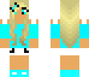 blue girly girl
