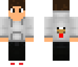 random me in chicken hoodie