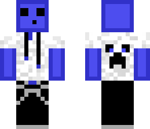 blue slime with clothes