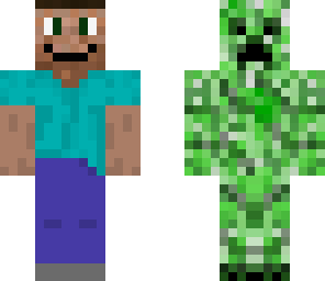 half creeper half steve's stupid cousin