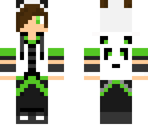 green panda boy