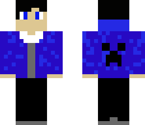 blue creeper hoodie kid