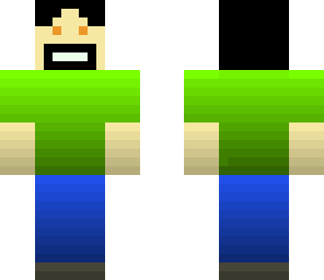a guy with a green shirt