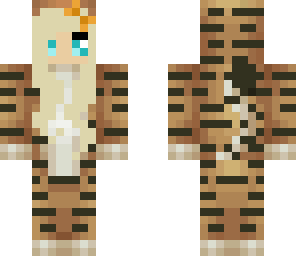 blonde tiger girl