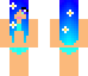 blue bikini