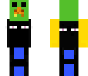 creeper with enderman clothes