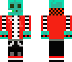 diamond slime with black and red jacket
