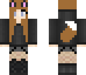 brown haired wolf girl