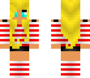 red stripped girl