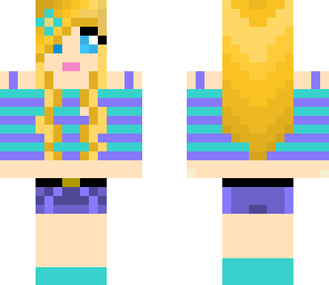 blue girl