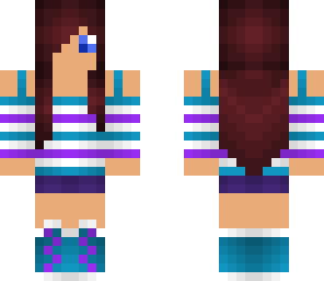 girl with purple hair
