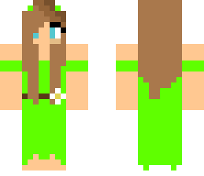 long green dress girl