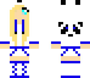 please vote cute blue panda girl