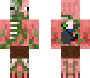 zombie pig man with crystallized spear