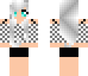 silver checkered girl