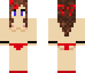 half bikini girl