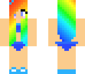 summer rainbow girl