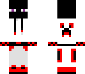 wite and red enderman