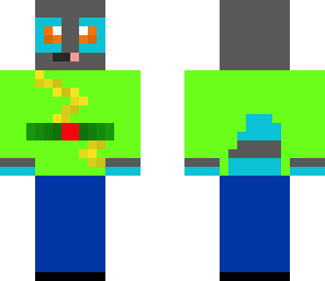 blue raccoon skin