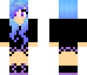 blue haired girl